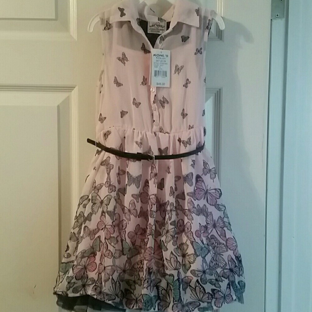 Nwr*size 6 girls Butterfly dress